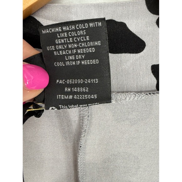 Torrid Disney Minnie Mouse Leopard Print Open Front Cardigan Gray Black Womens 2 - Picture 6 of 10